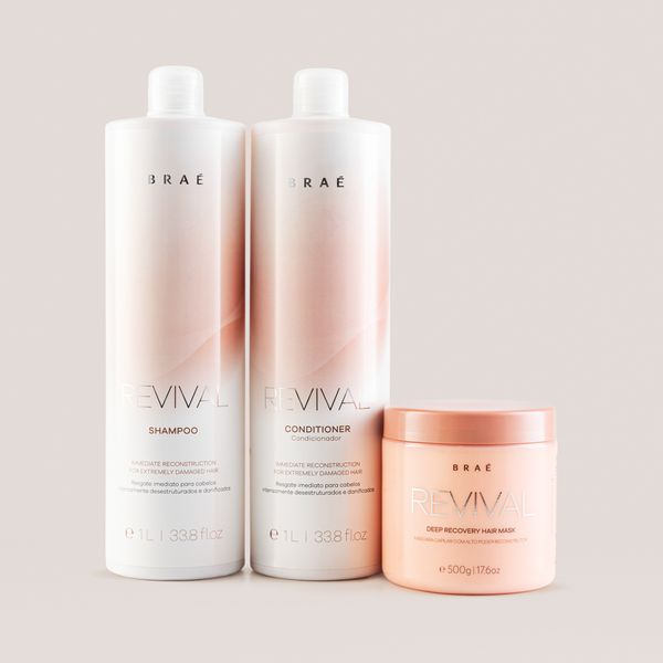 KIT Revival Shampoo 1L + Condicionador 1L + Máscara 500g