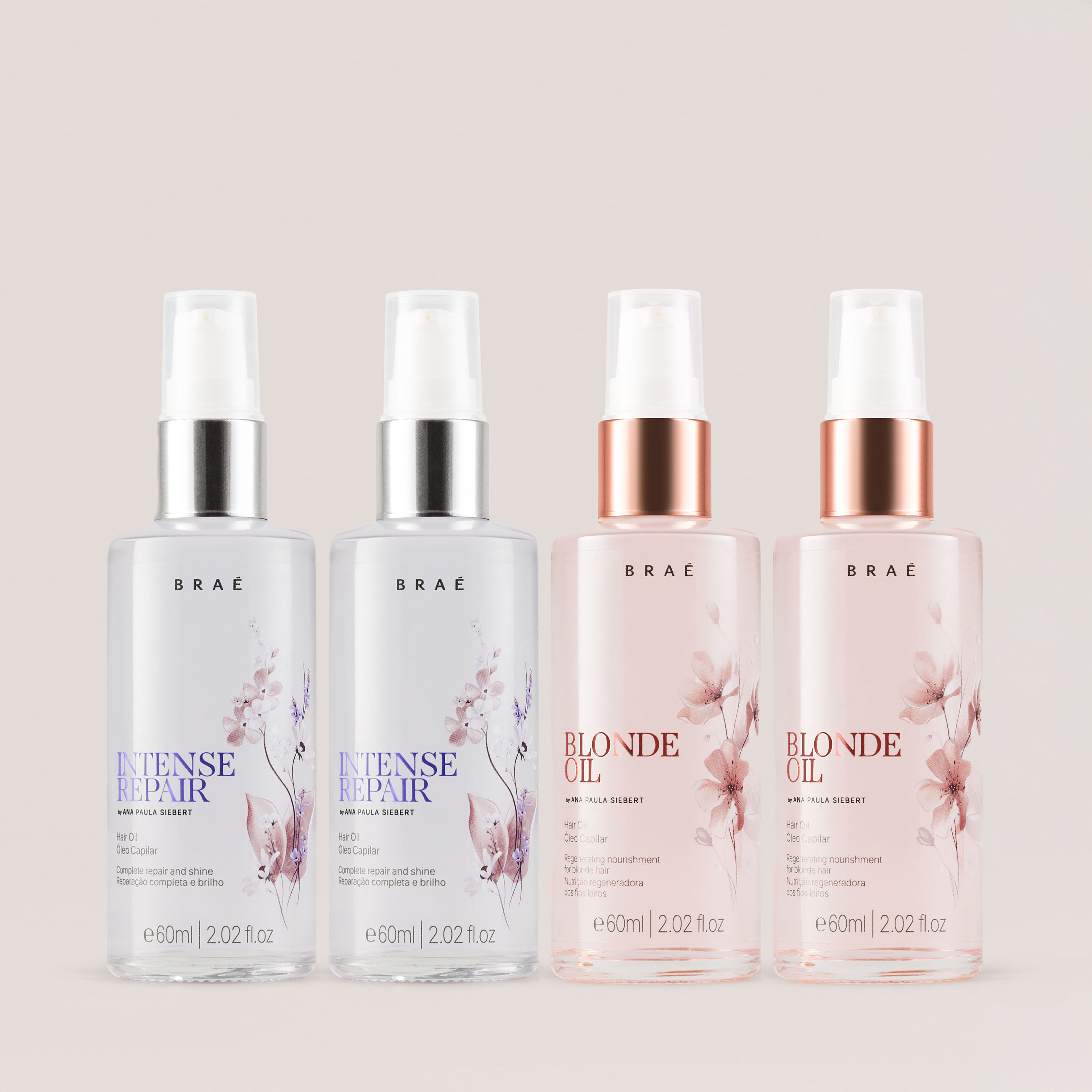 Kit 4 Óleos - Intense + Blonde Oil