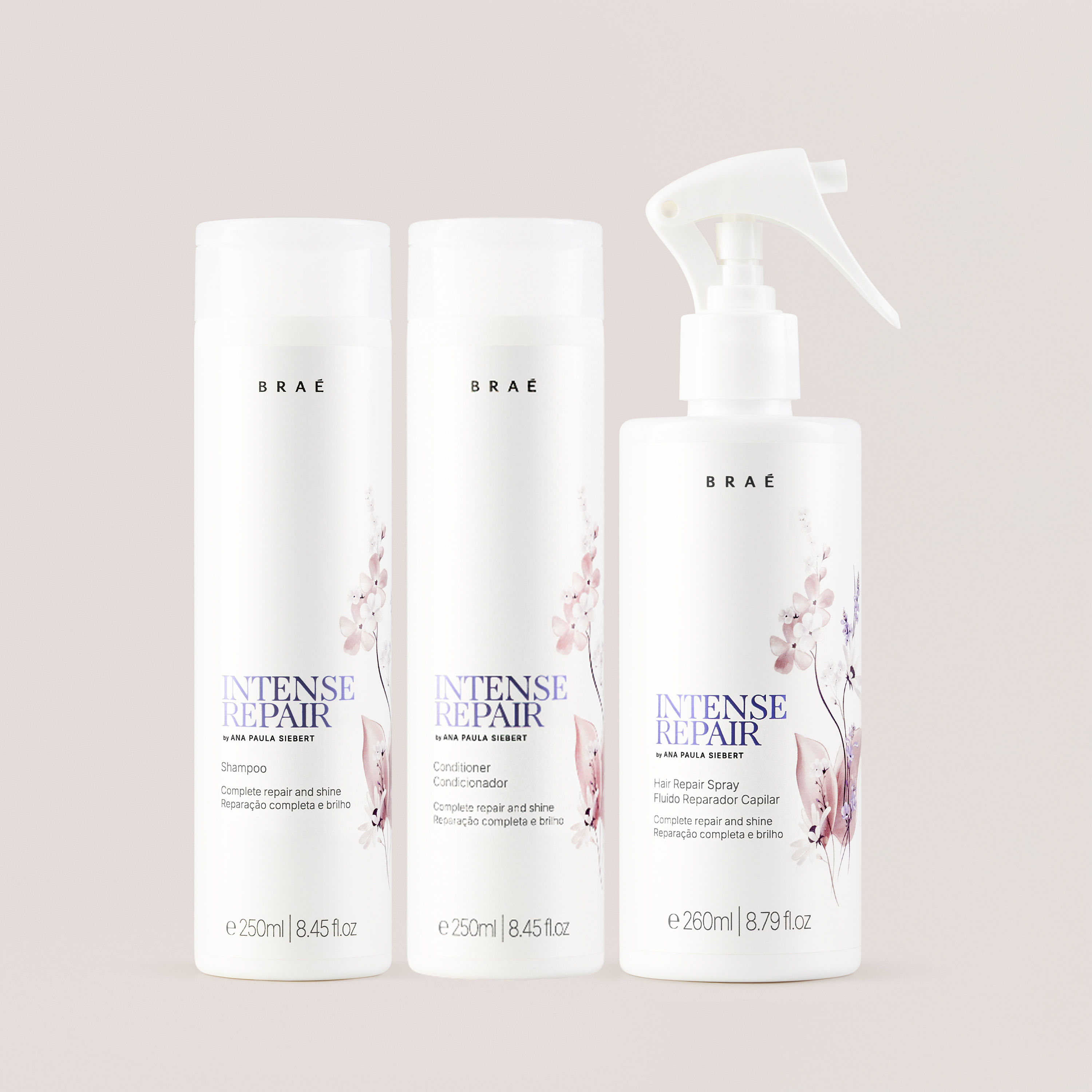 Kit Intense Repair Shampoo + Condicionador + Leave in
