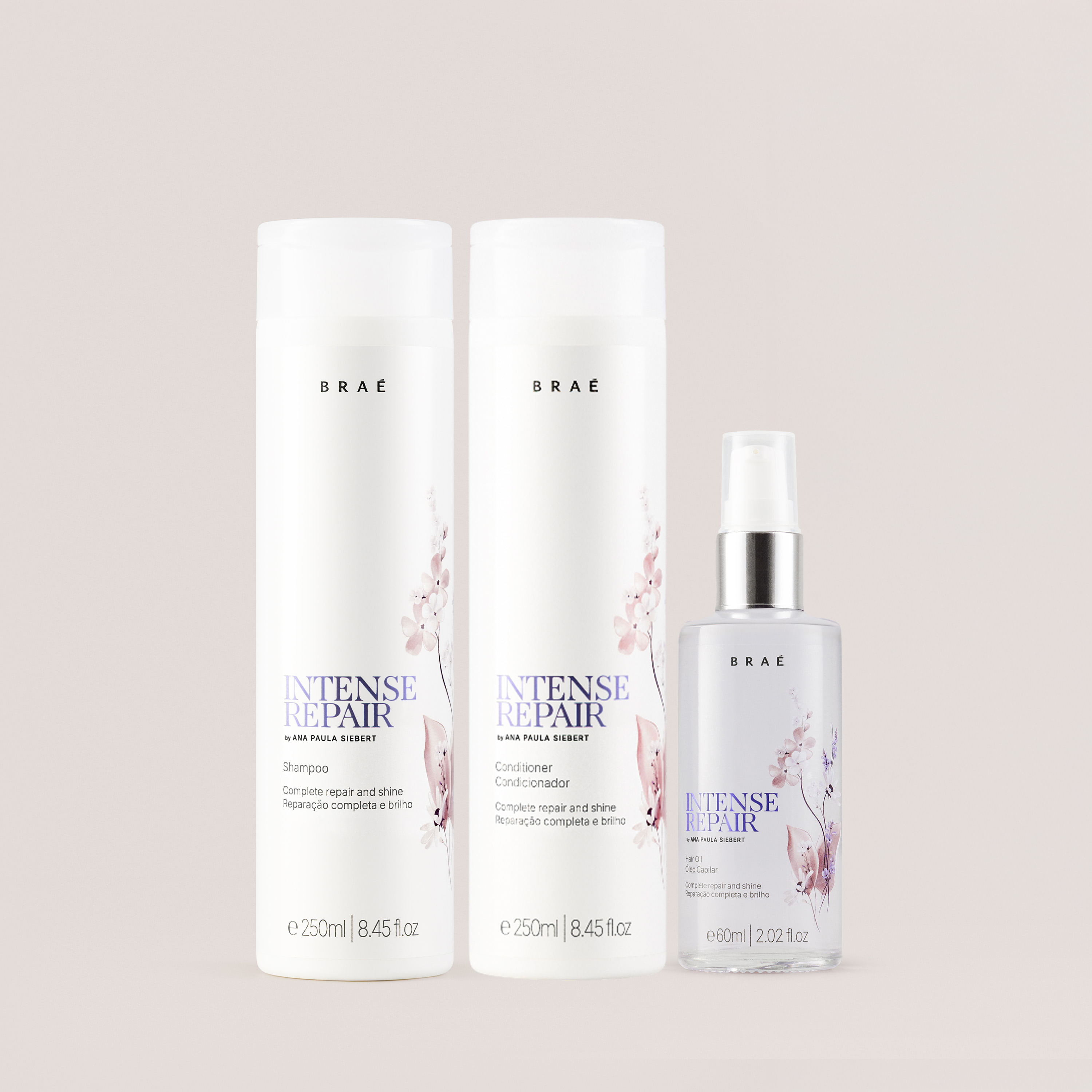 Kit Intense Repair Shampoo + Condicionador + Óleo