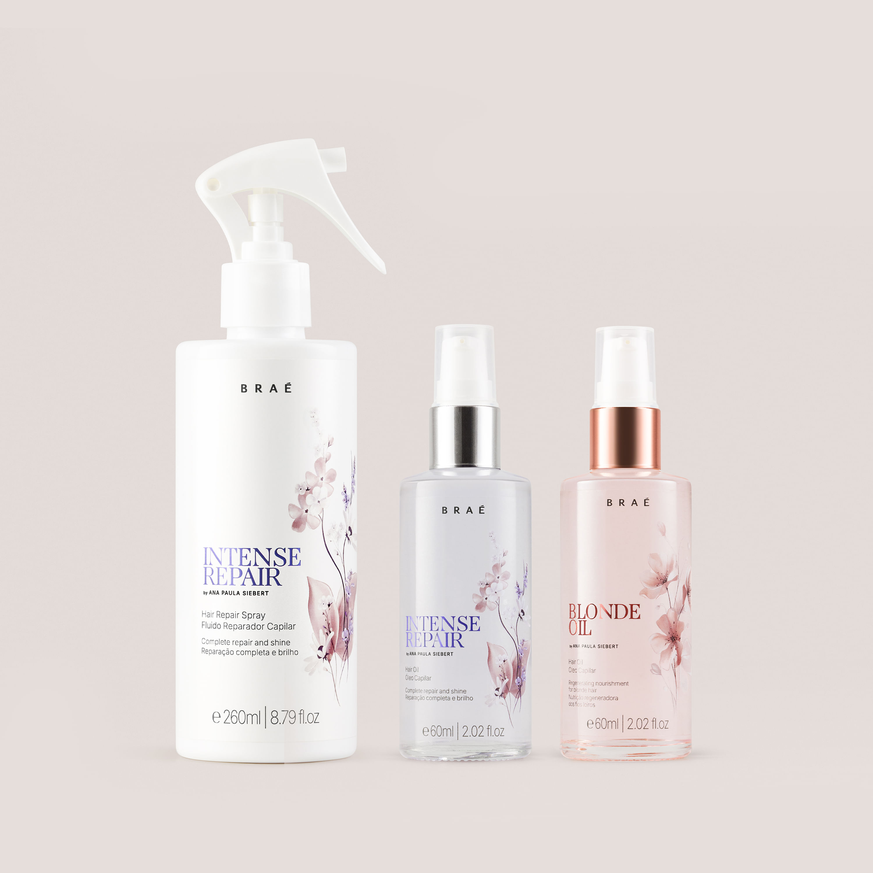 Kit Intense Repair Fluidos Reparador + Óleos Capilar & Blonde Oil