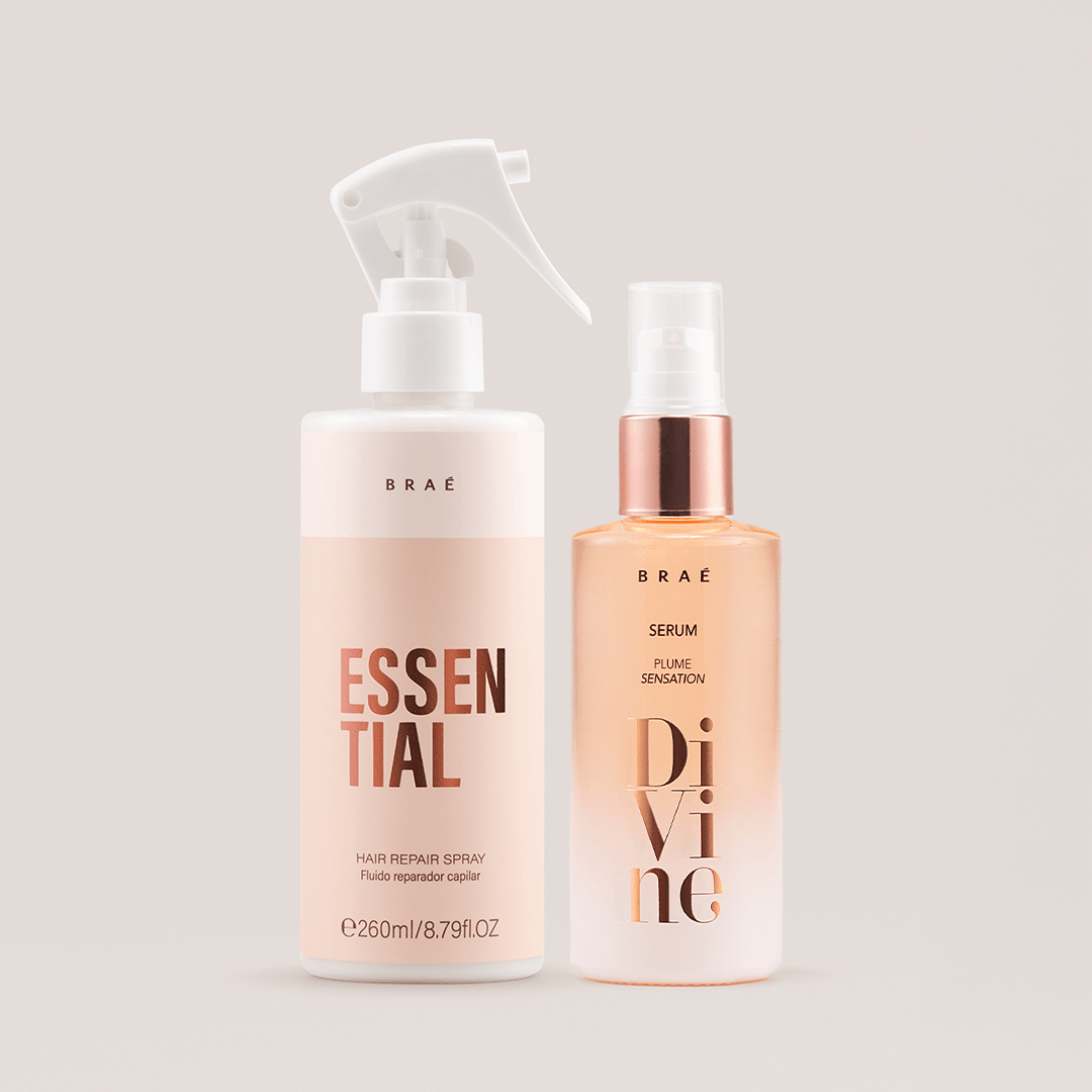 Kit Essential Fluido Reparador 260ml + Divine Plume Sensation 60ml