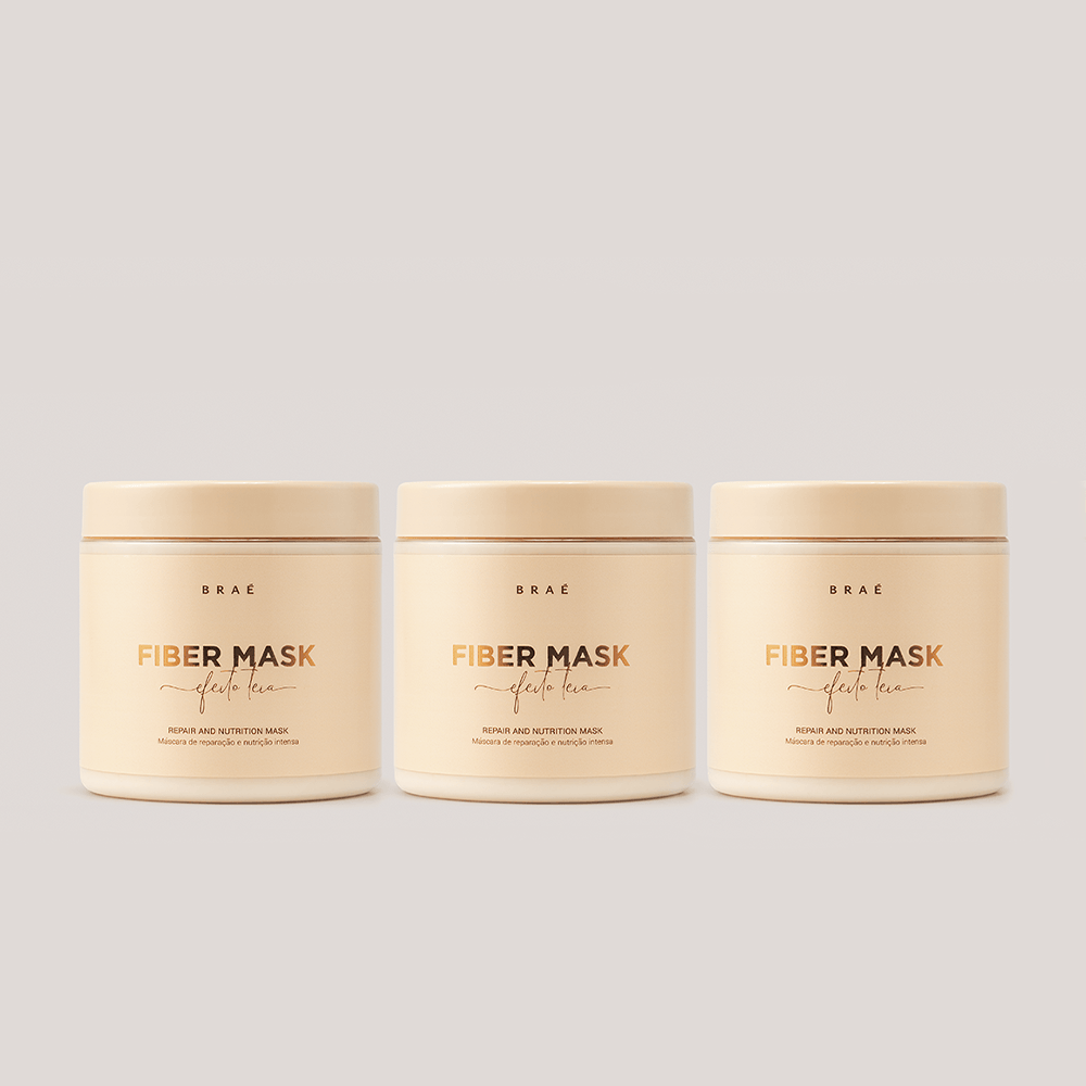 Kit Trio Fiber Mask - Máscara Efeito Teia 500g