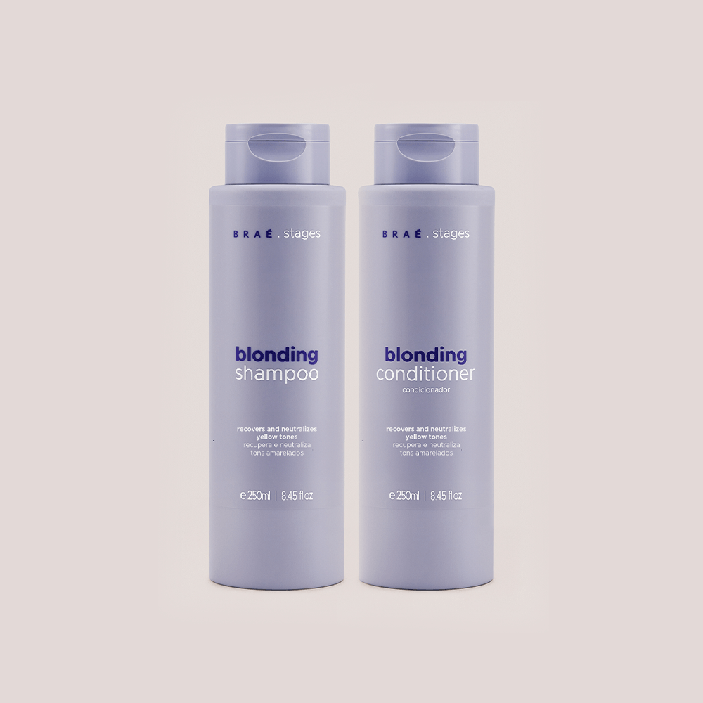 Kit Braé stages Blonding Shampoo e Condicionador 250ml