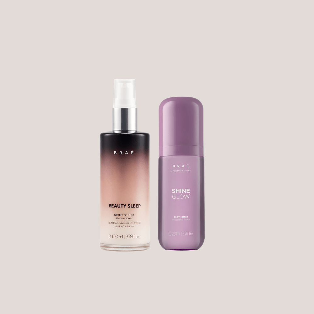 Kit Beauty Sleep Sérum Noturno Nutritivo 100ml + Body Splash Shine Glow Desodorante Colônia 200ml